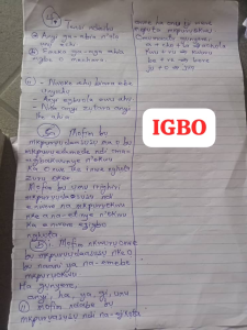 NECO Questions and Answers for Igbo